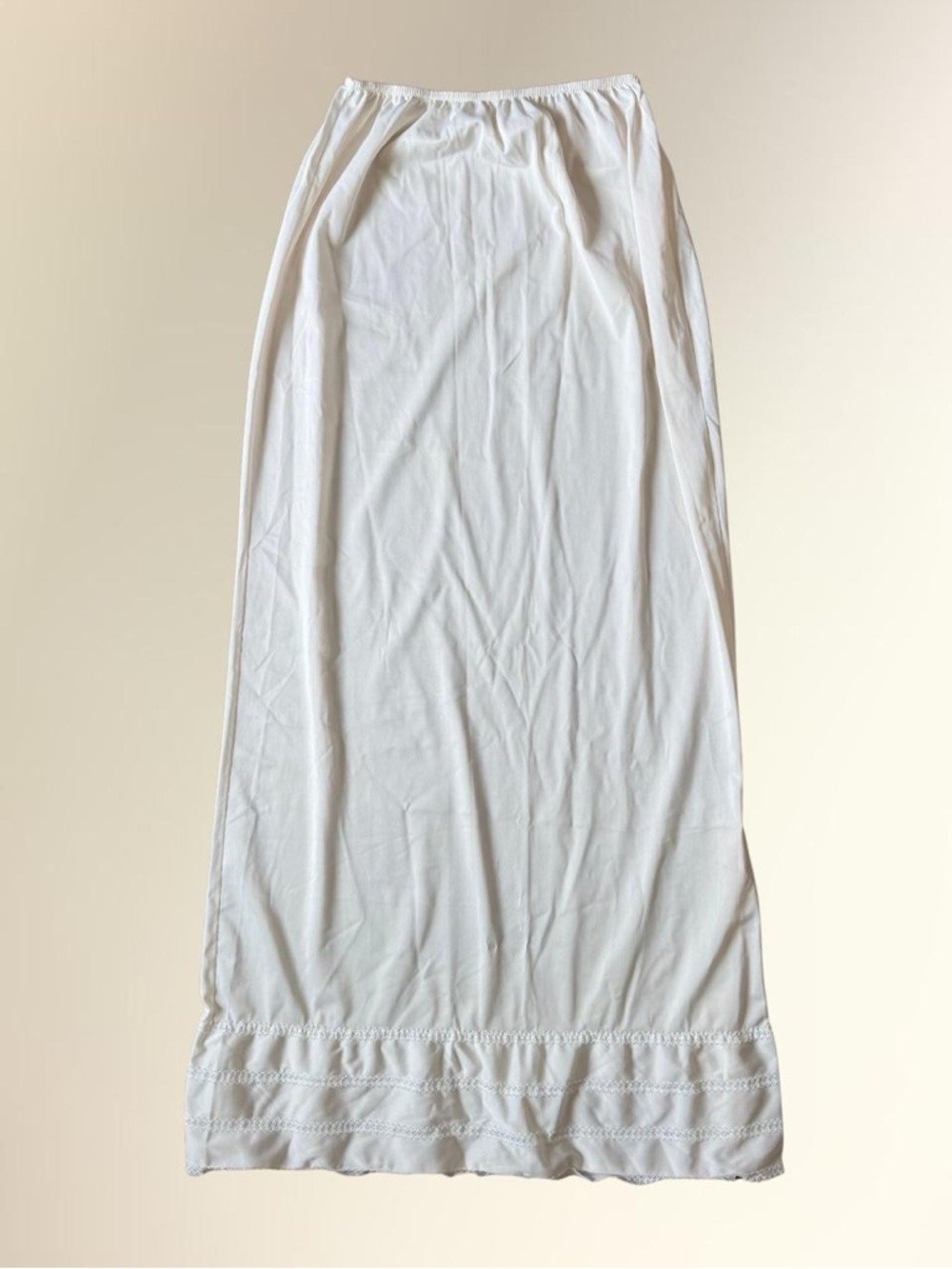 Women's White Maxi Slip Skirt